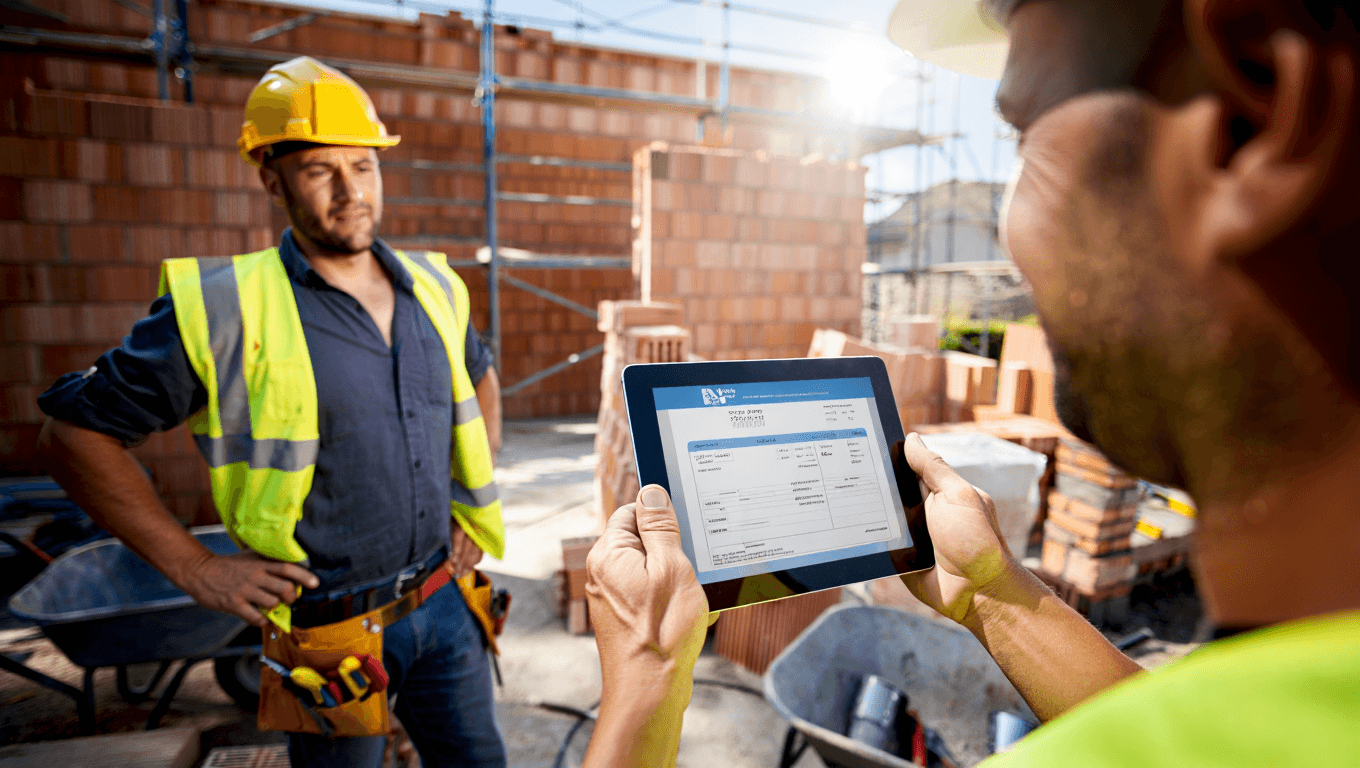 Les factures d’un maçon indépendant et la facturation électronique