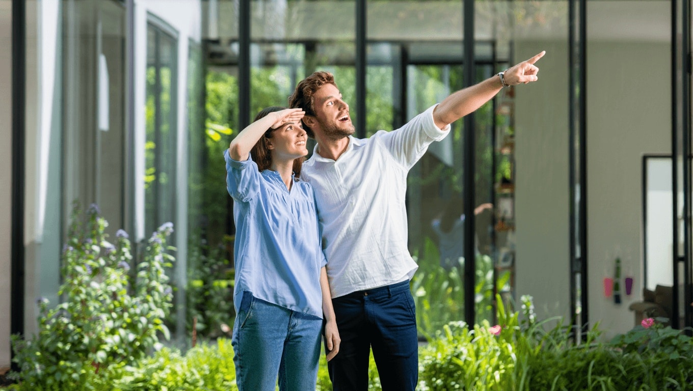 Version noir du logo de Je rêve d'une maison