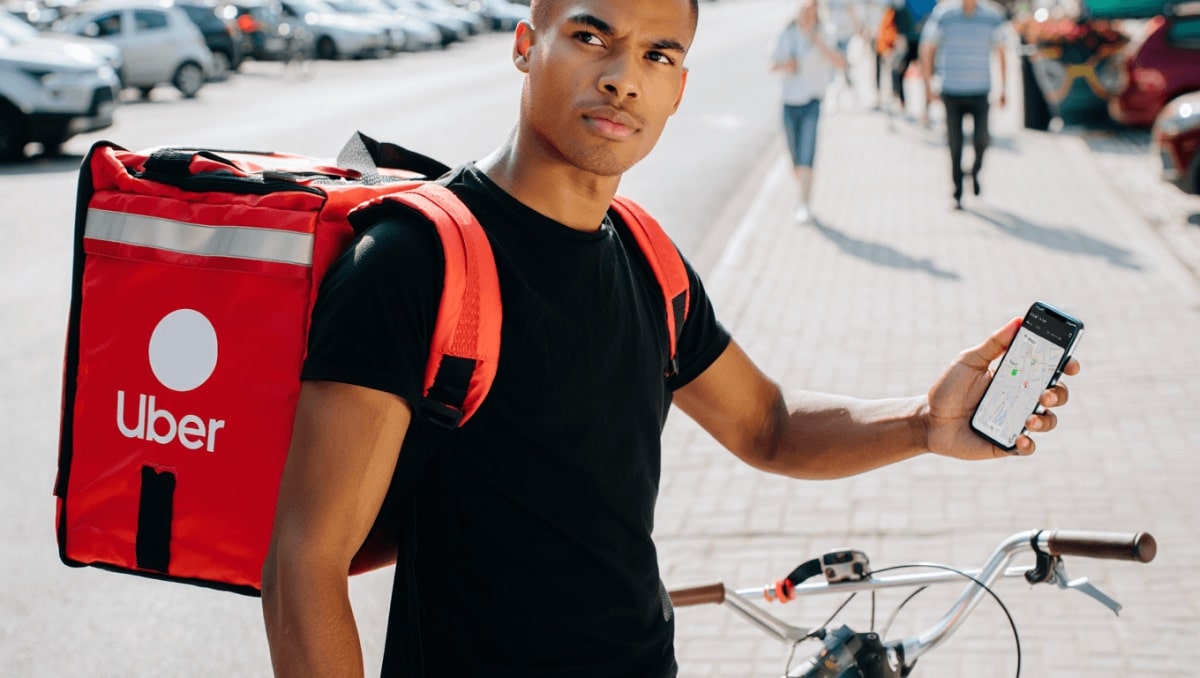 livreur Uber Eats prévisionnel d