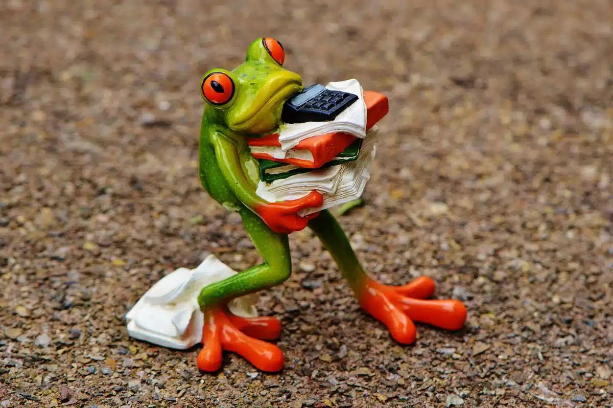 Table de réunion en plein jour avec dossiers médicaux anonymes et calculatrice